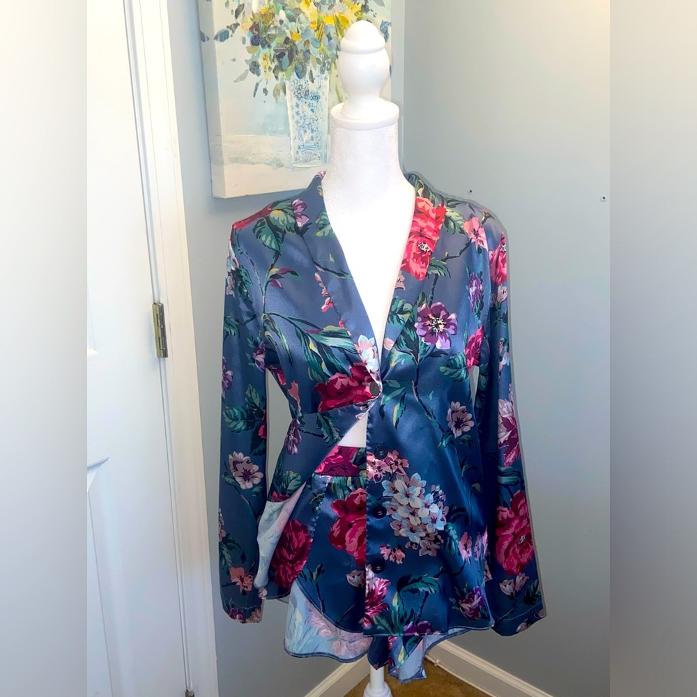 Victoria’s Secret Floral Satin Pajama Set